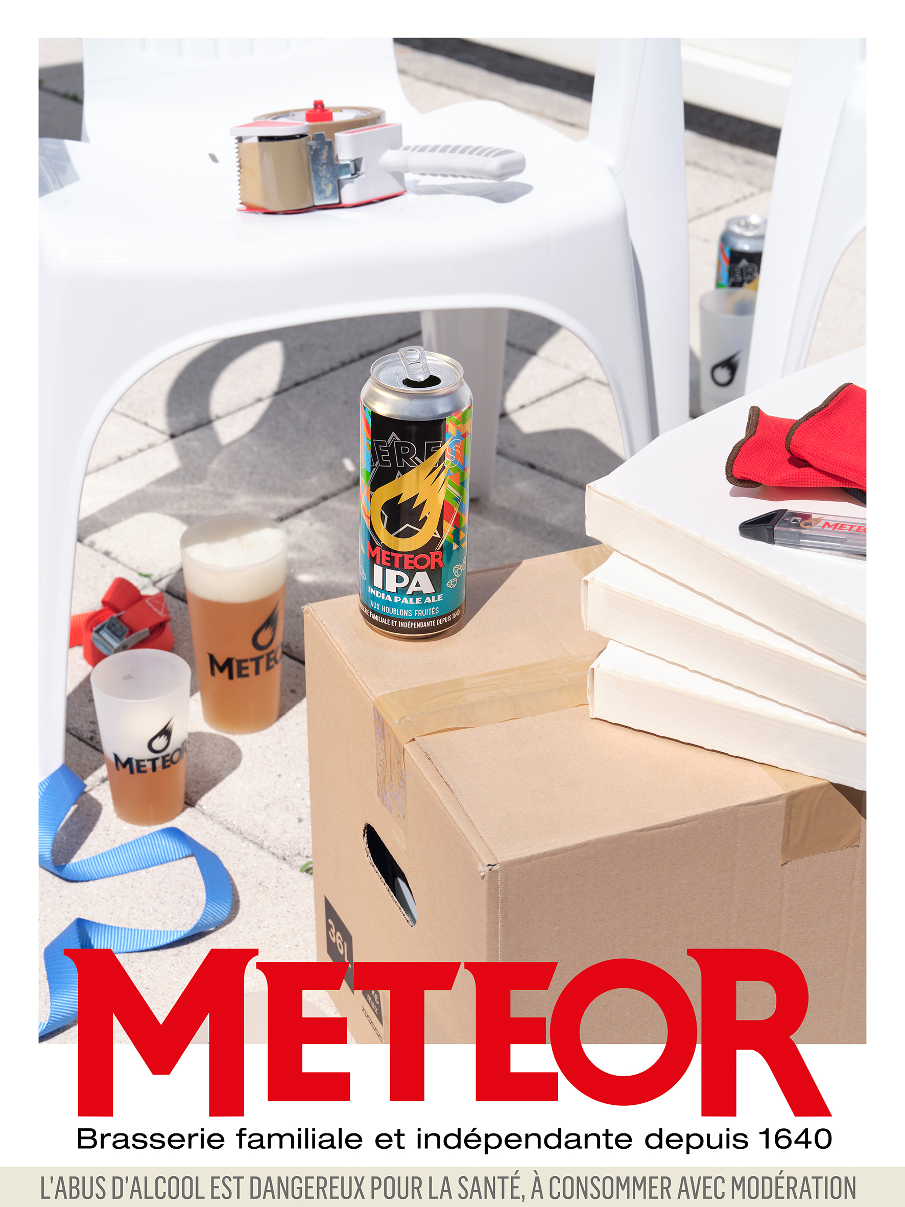 1ère image de la nouvelle campagne de la marque Meteor, publiée dans le Parisien